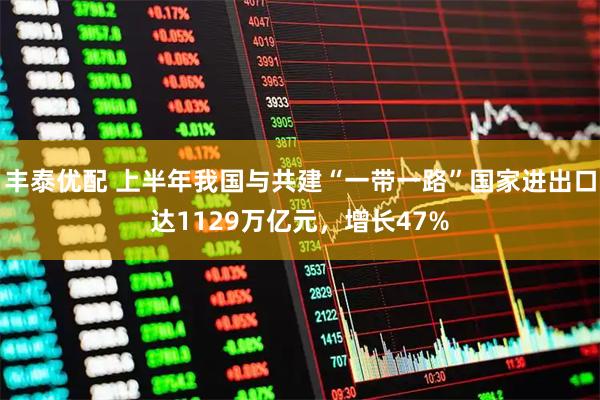 丰泰优配 上半年我国与共建“一带一路”国家进出口达1129万亿元，增长47%