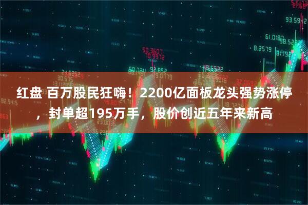 红盘 百万股民狂嗨！2200亿面板龙头强势涨停，封单超195万手，股价创近五年来新高